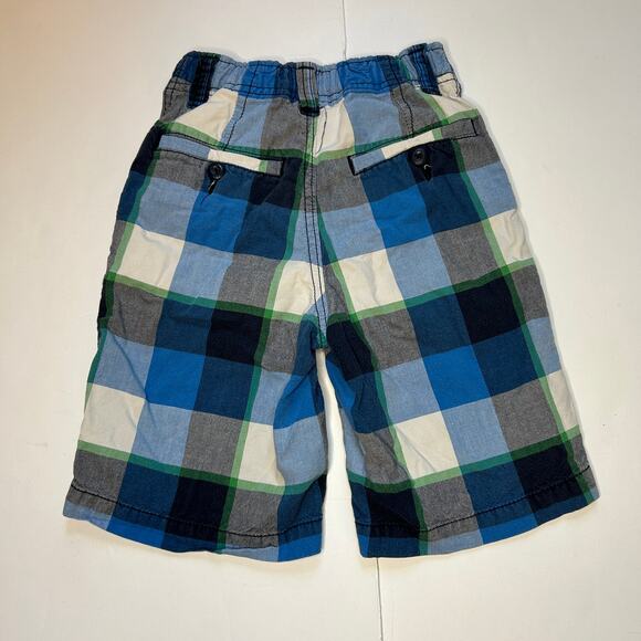 GapKids Boys Blue Plaid Adjustable Waist Shorts Size 6 - Picture 5 of 5